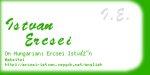 istvan ercsei business card